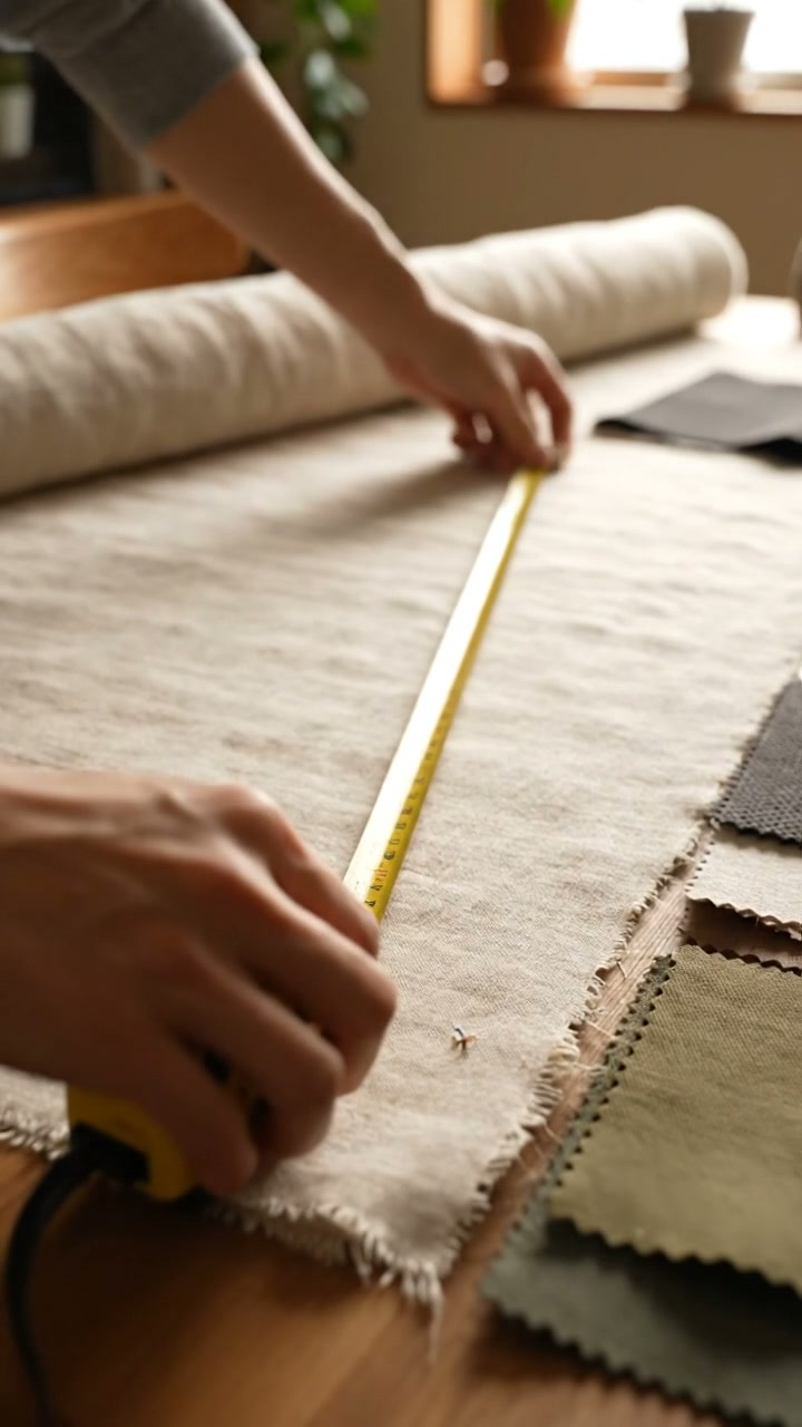 Measuring an upholstery project before ordering fabric